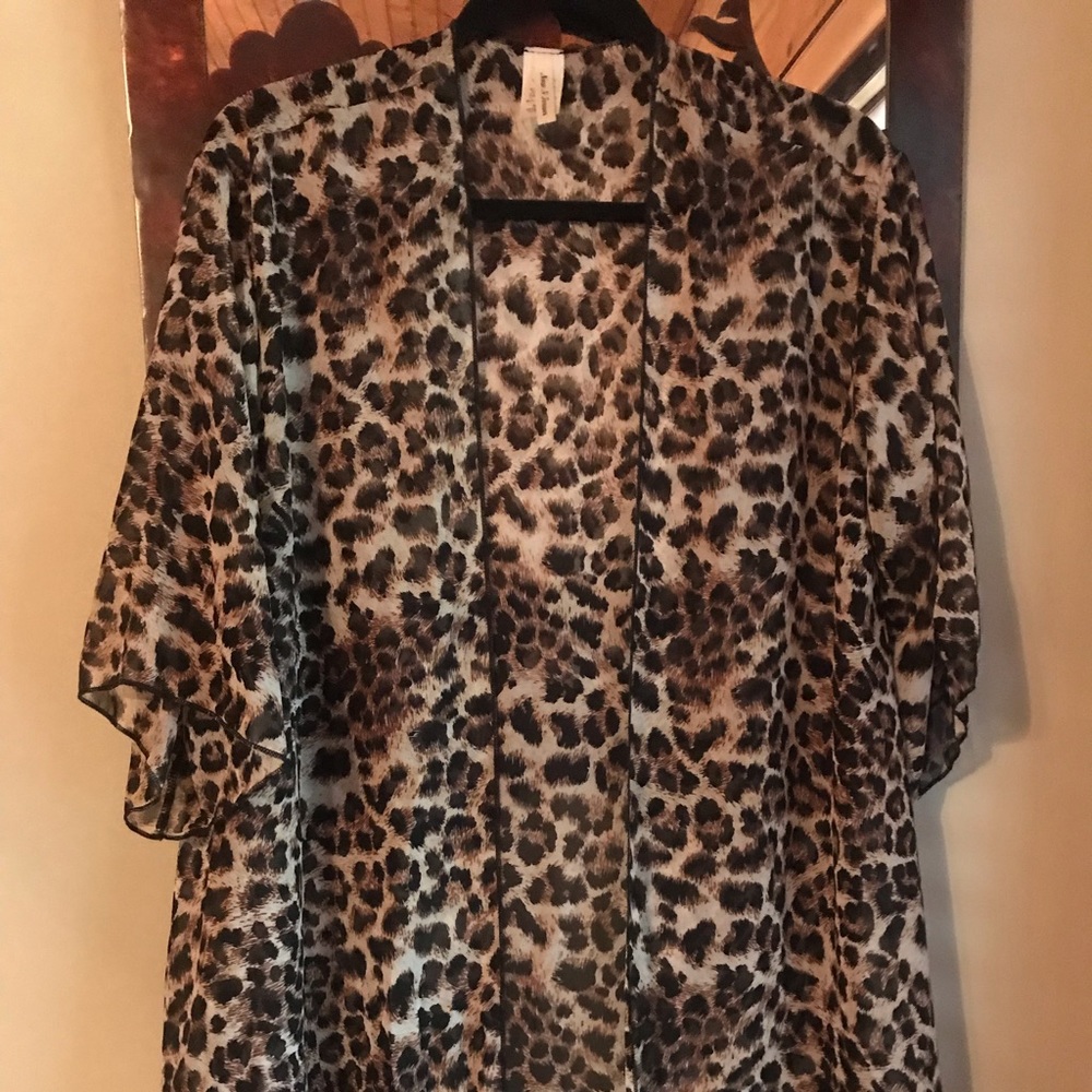 Leopard/Cheetah Duster Kimono